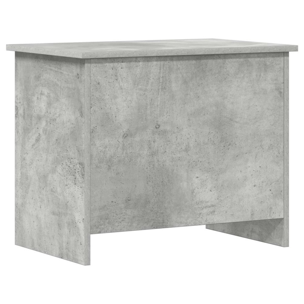 vidaXL Förvaringskista Betonggrå 60 x 40 x 50 cm Konstruerat trä