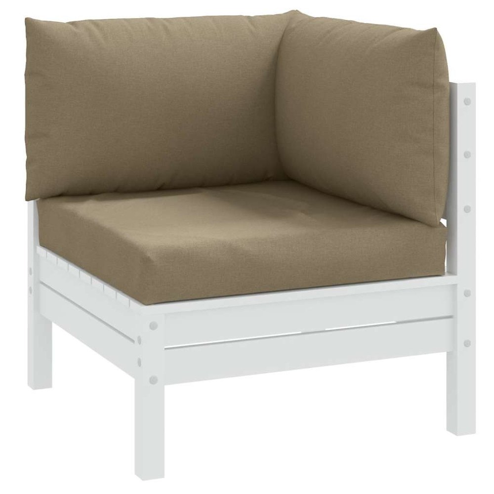 vidaXL Palldynor 3 st melerad taupe tyg