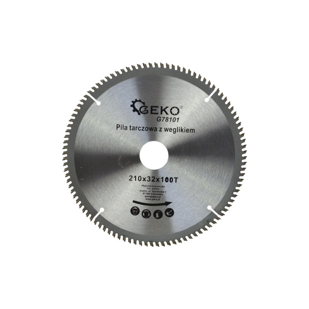 GEKO Geko kapskiva för aluminium med hårdmetall 210 mm x 100 T x...