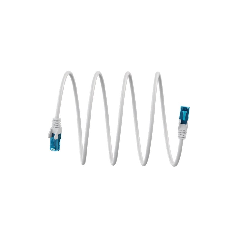 Goobay CAT 6A patchkabel U/UTP, vit, 2 m
