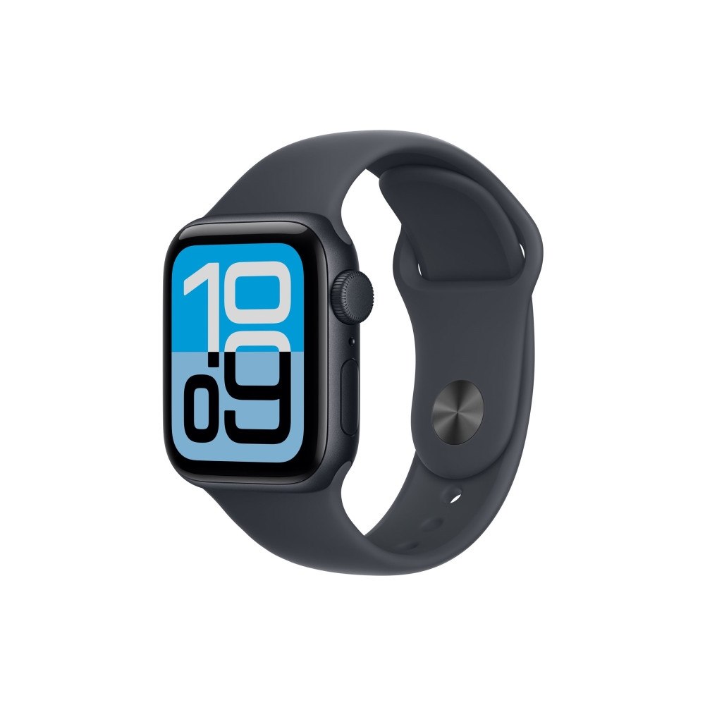 Apple Apple Watch SE 3 (GPS) - midnattsaluminium - smart klocka med sportband - midnatt - 64 GB