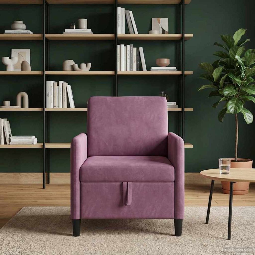vidaXL Soffa med förvaring Lila 72 x 78 x 87 cm Polyester