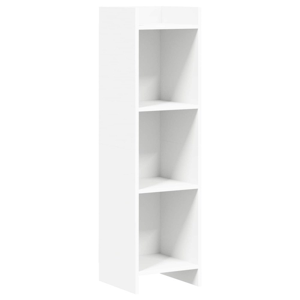 vidaXL Bokhylla Vit 30 x 30 x 111 cm Konstruerat trä