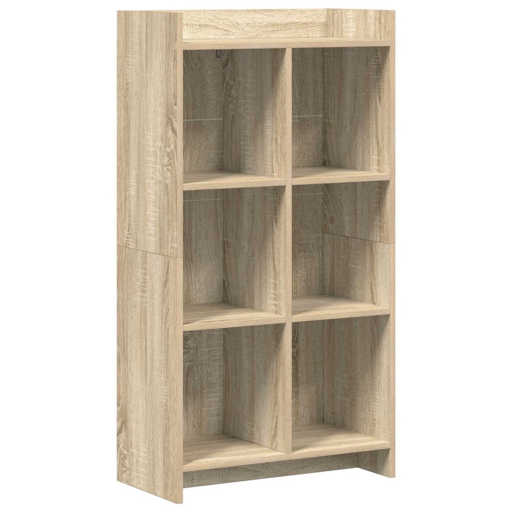 vidaXL Bokhylla Sonoma-ek 59 x 30 x 111 cm Konstruerat trä