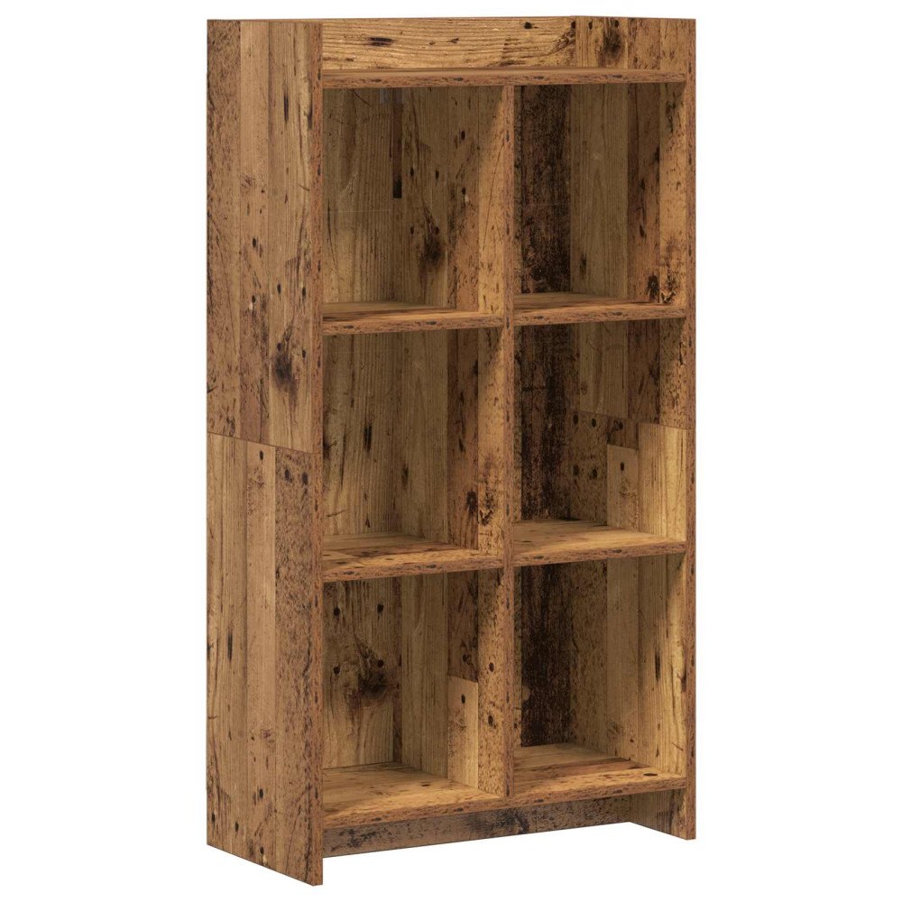 vidaXL Bokhylla Gammalt trä 59 x 30 x 111 cm Konstruerat trä