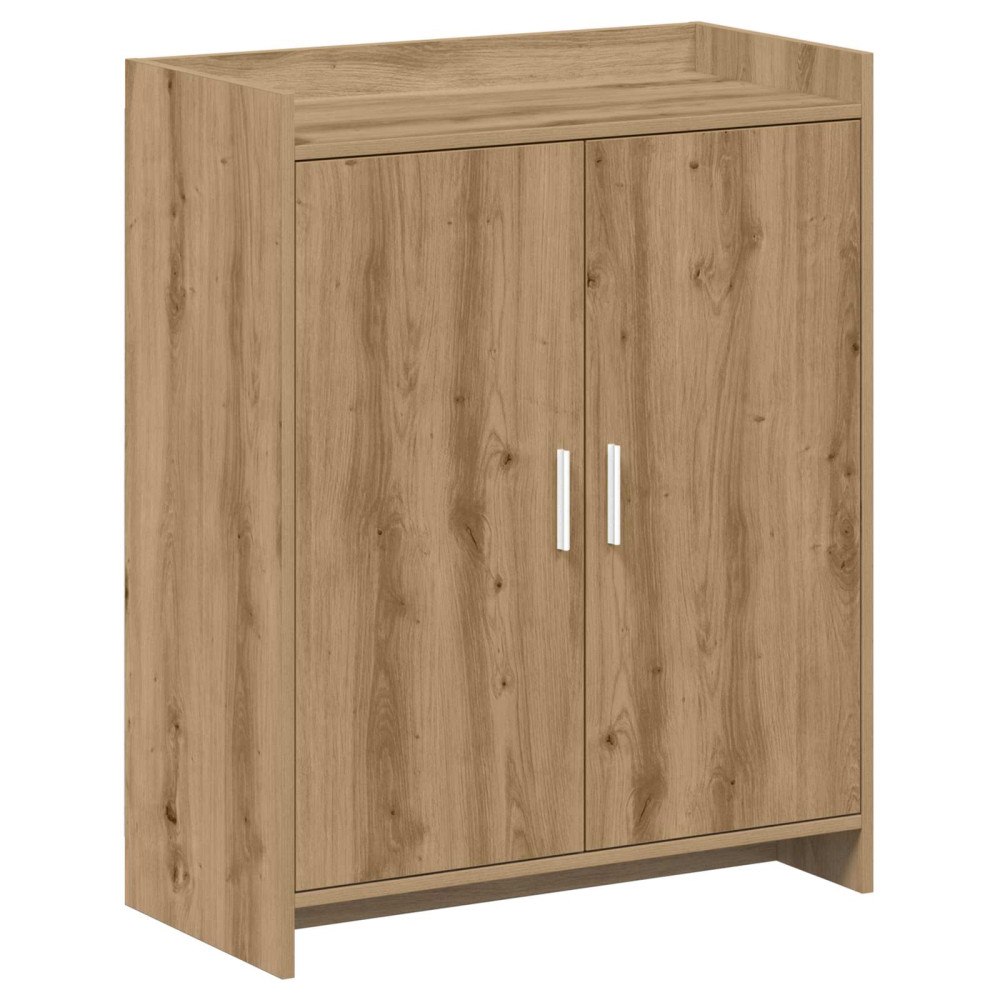 vidaXL Skoskåp med dörr Artisan-ek 73,5 x 36 x 92 cm Konstruerat trä