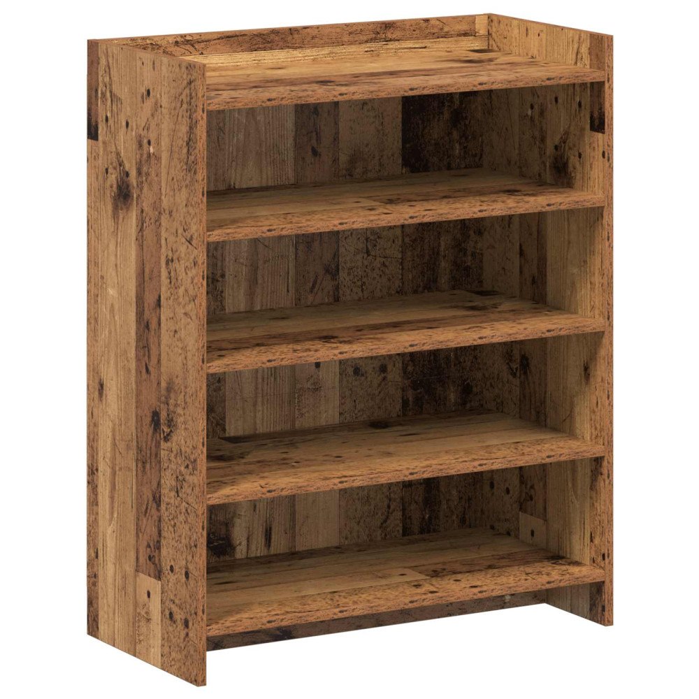 vidaXL Skoskåp Gammalt trä 73,5 x 36 x 92 cm Konstruerat trä
