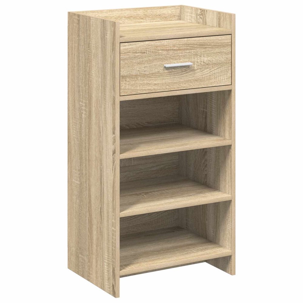 vidaXL Skoskåp med låda Sonoma-ek 48 x 36 x 92 cm Konstruerat trä