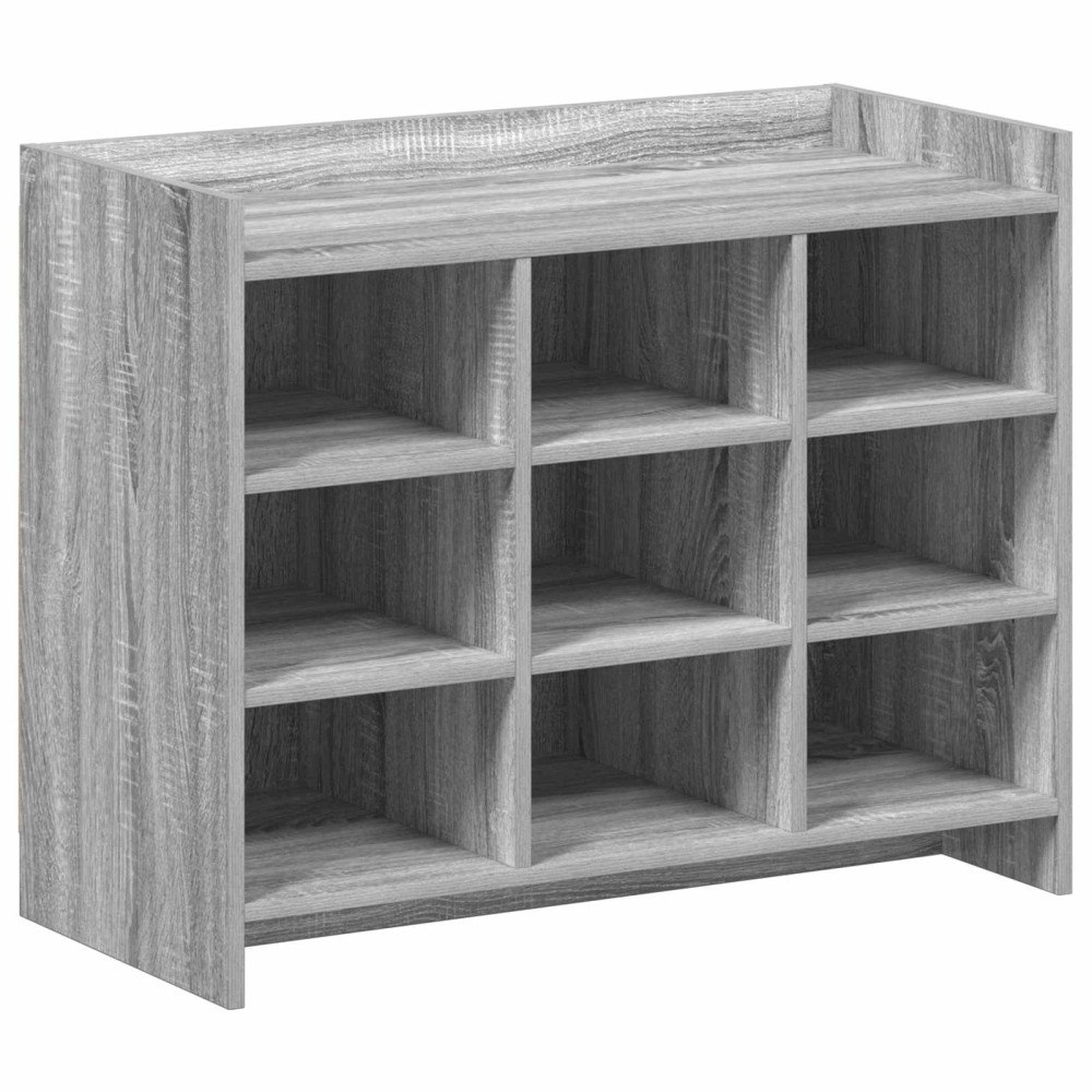 vidaXL Skoskåp Grå Sonoma 85 x 39,5 x 70 cm Konstruerat trä