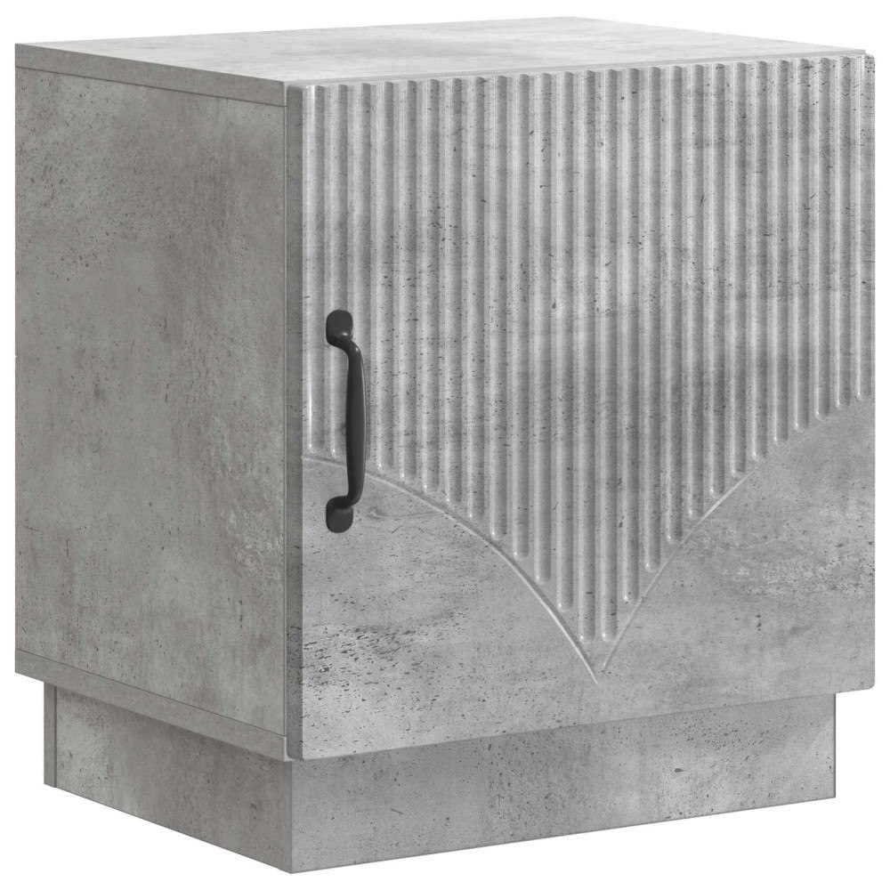 vidaXL Sängbord Betonggrå 43 x 34,5 x 47 cm Konstruerat trä