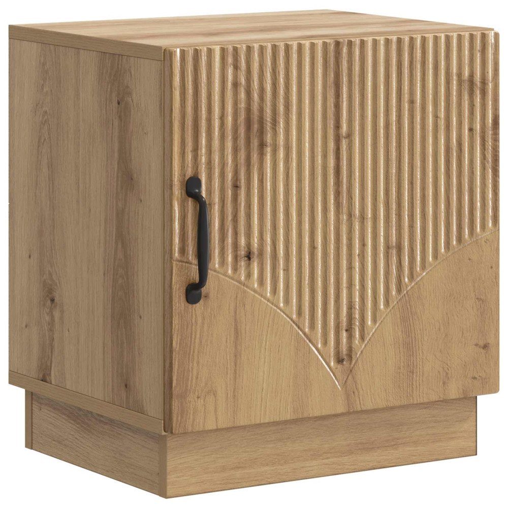 vidaXL Sängbord Artisan-ek 43 x 34,5 x 47 cm Konstruerat trä
