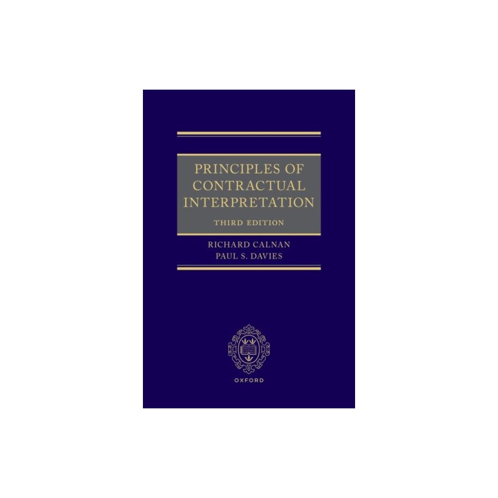 Oxford University Press Principles of Contractual Interpretation (häftad, eng)
