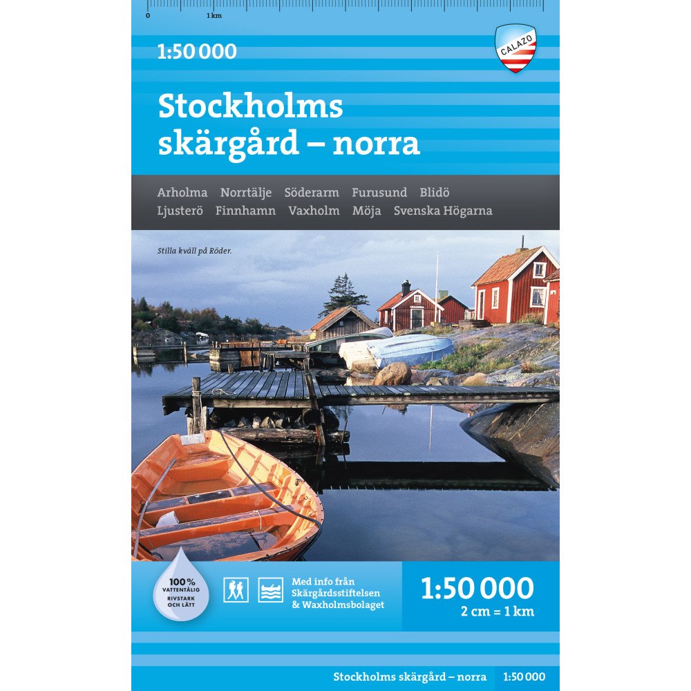 Calazo Förlag Stockholms skärgård - Norra 1:50.000 (bok)