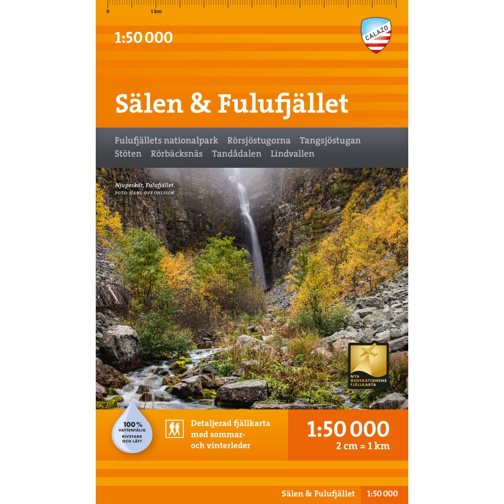 Calazo Förlag Sälen & Fulufjället Tyvekkarta 1:50.000