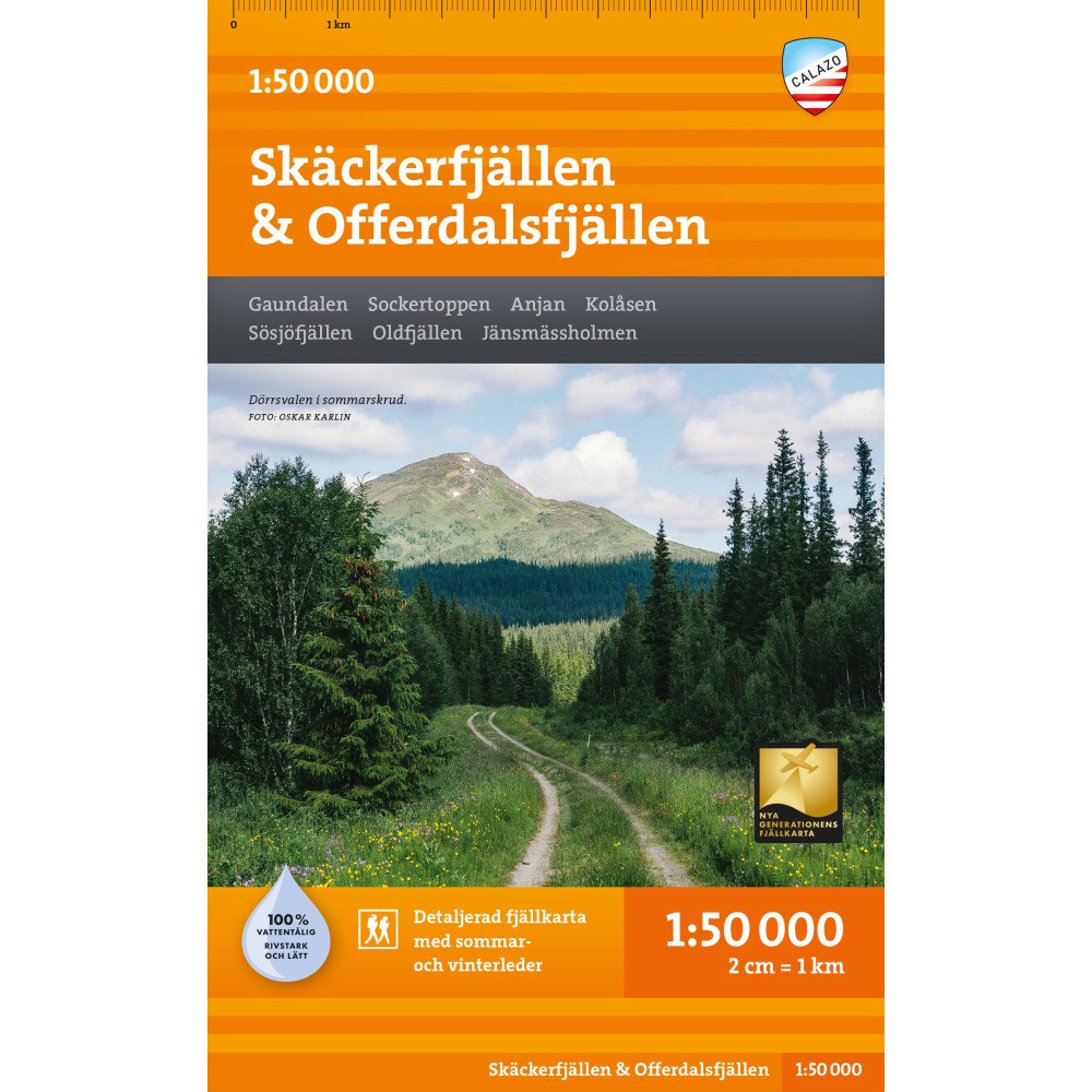 Calazo Förlag Skäckerfjällen & Offerdalsfjällen 1:50.000