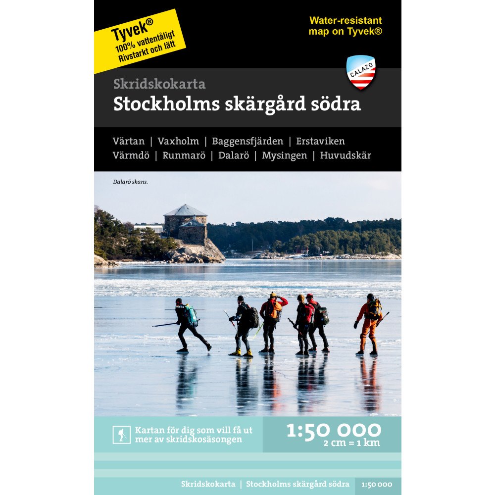 Calazo Förlag Skridskokarta Stockholms skärgård - södra
