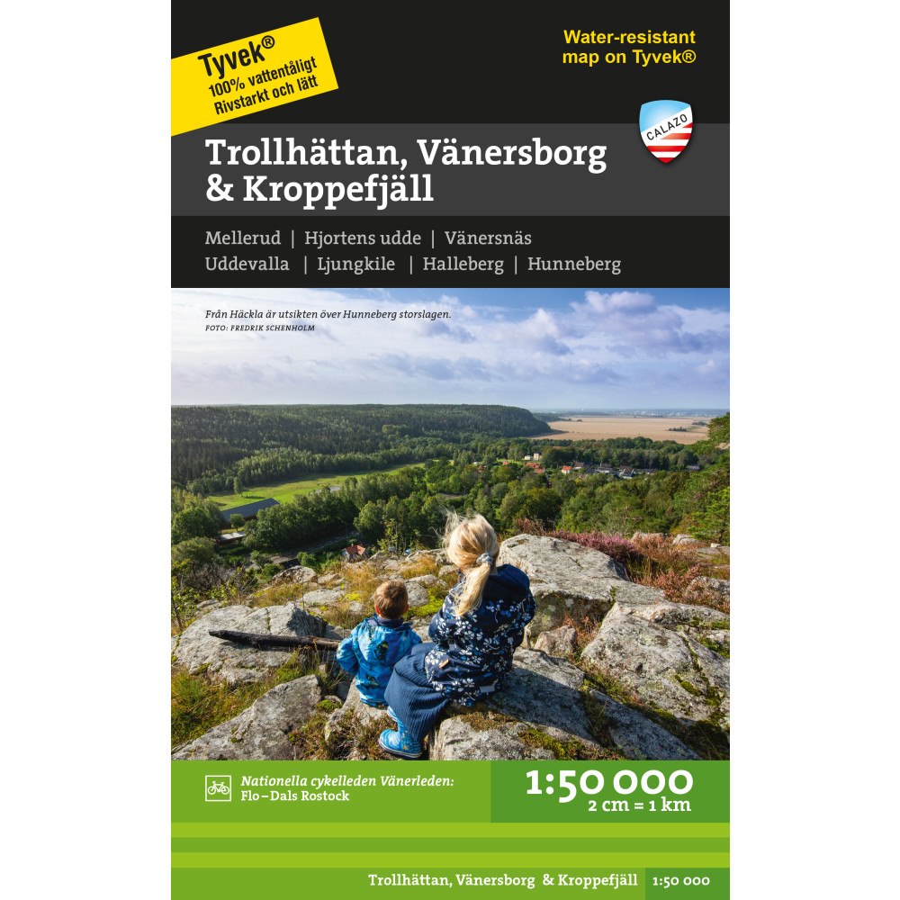 Calazo Förlag Trollhättan Vänersborg Kroppefjäll 1:50.000