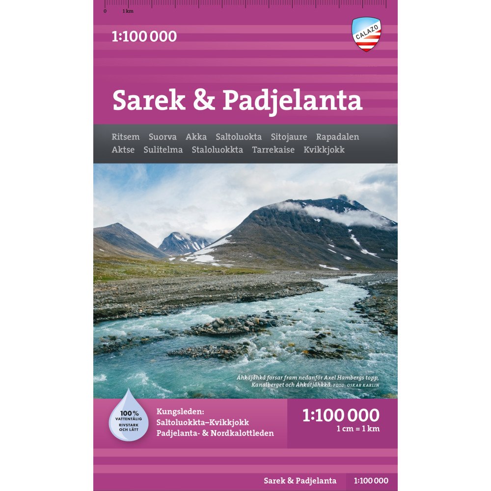 Calazo Förlag Sarek & Padjelanta 1:100000