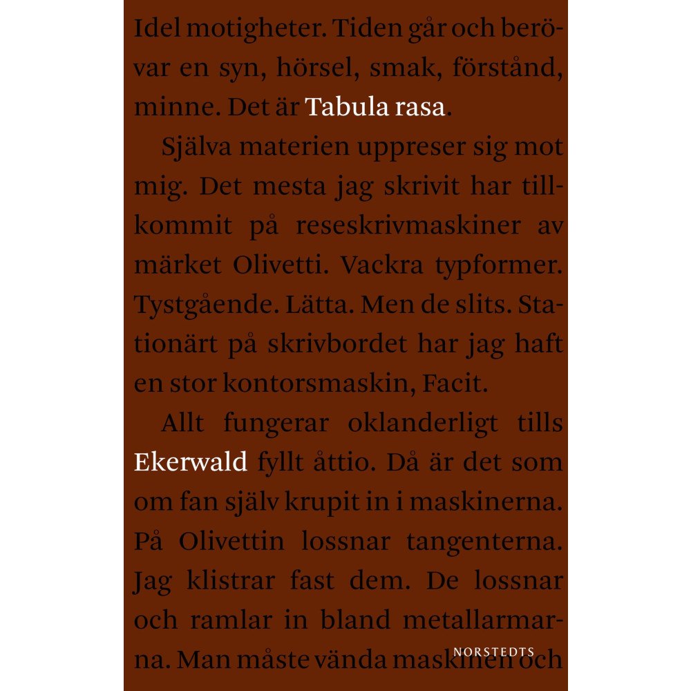 Carl-Göran Ekerwald Tabula rasa : fragment av ett liv (häftad)