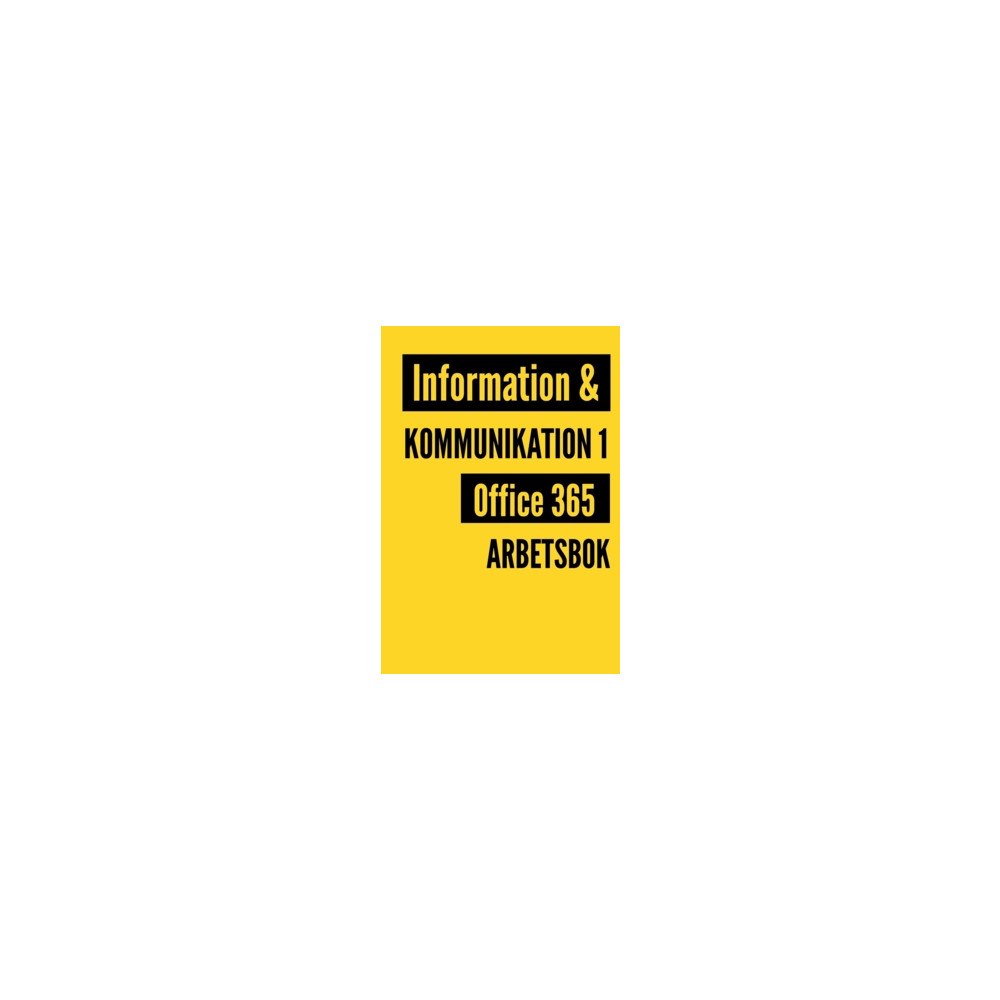 Meg Marnon Information och kommunikation 1 : Office 365 - arbetsbok (häftad)