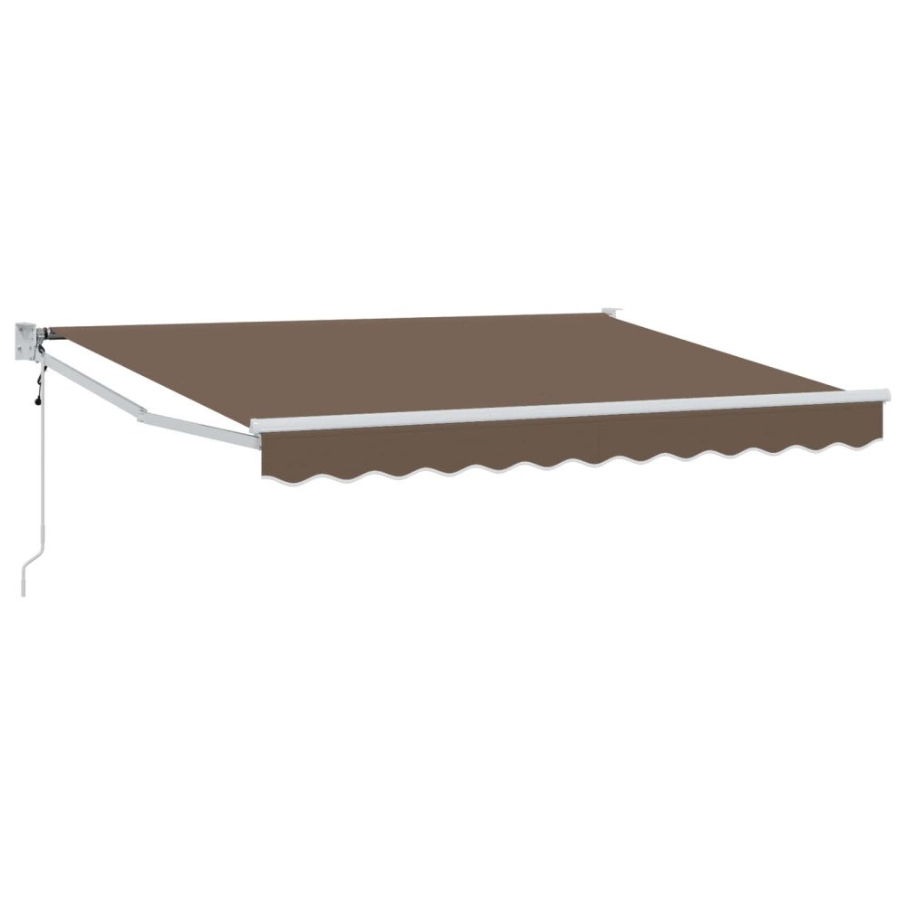vidaXL Utdragbar markis Taupe 3,5 x 2 m Polyester och metall
