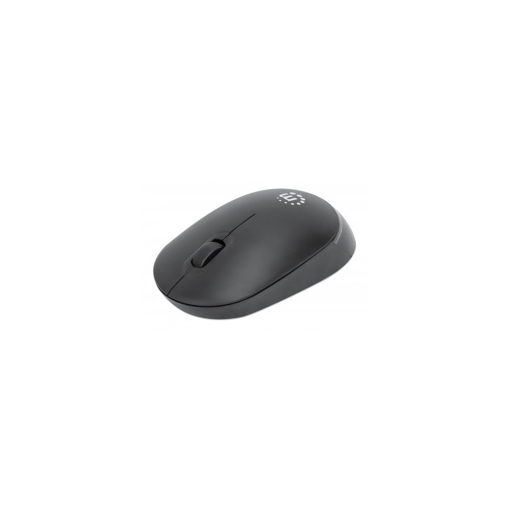 Manhattan Manhattan Performance III Wireless Mouse, Black, 1000dpi, 2.4Ghz (up to 10m), USB, Optical, Ambidextrous, Three Button w...