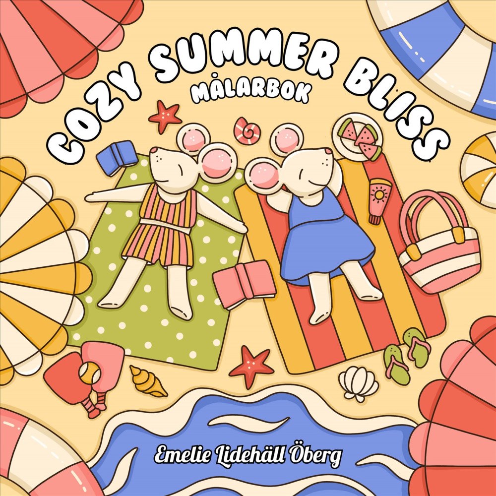 Emelie Lidehäll Öberg Cozy Summer Bliss : Målarbok (häftad)