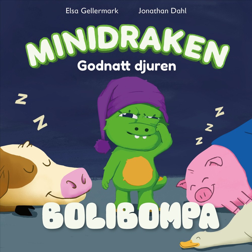 Elsa Gellermark Minidraken: Godnatt djuren! (bok, board book)