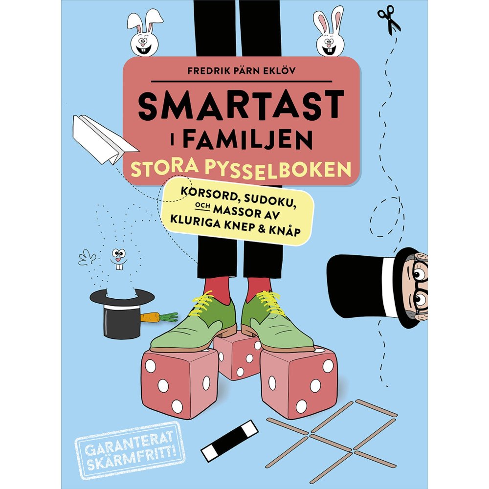 Fredrik Pärn Eklöv Smartast i familjen – Stora pysselboken : Korsord, sudoku och massor av kluriga knep & knåp (häftad)
