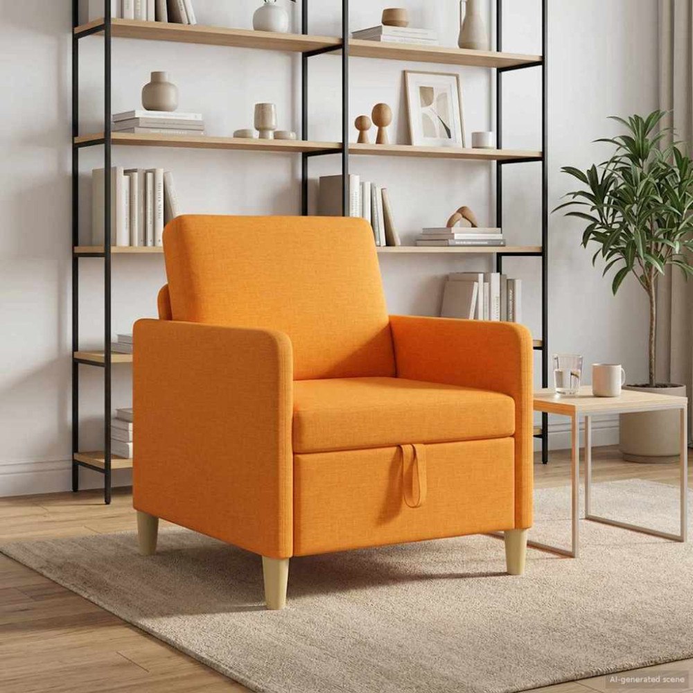 vidaXL Soffa med förvaring Mörkgul 72 x 78 x 87 cm Polyester