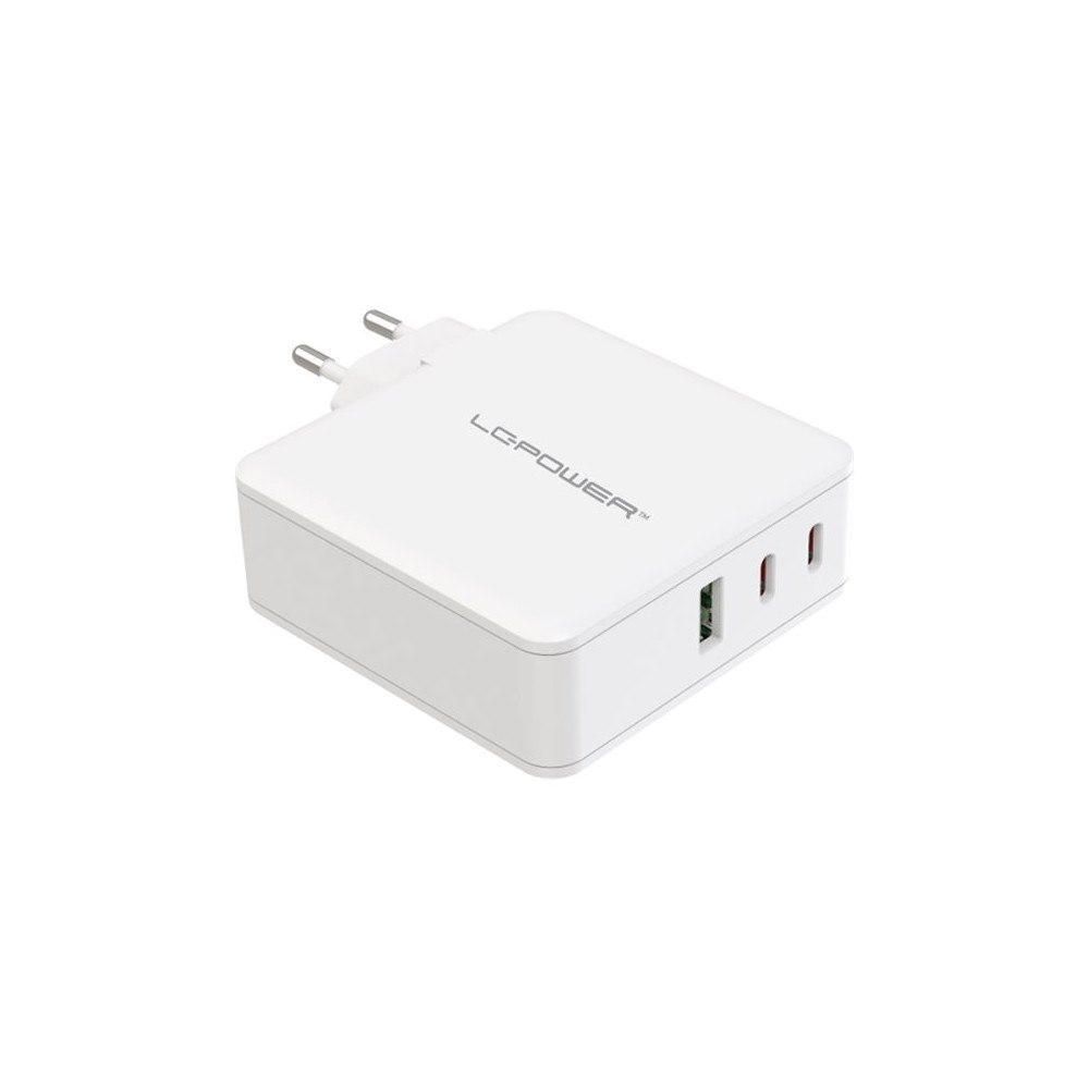 LC Power LC Power LC-GAN-100 strömadapter - GaN - USB, 2 x USB-C - 100 Watt