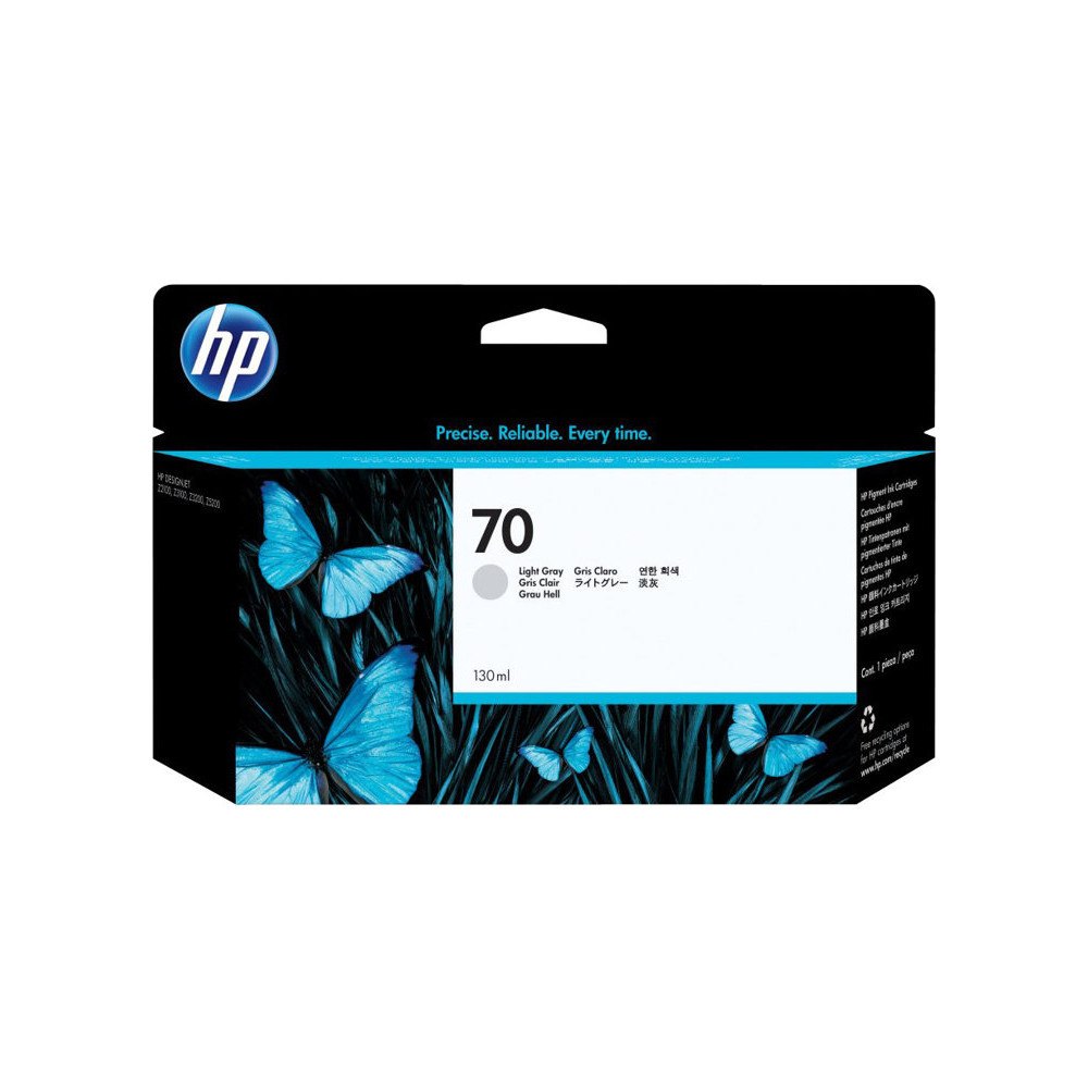 Hewlett Packard Enterprise HP 70 - ljusgrå - original - DesignJet - bläckpatron