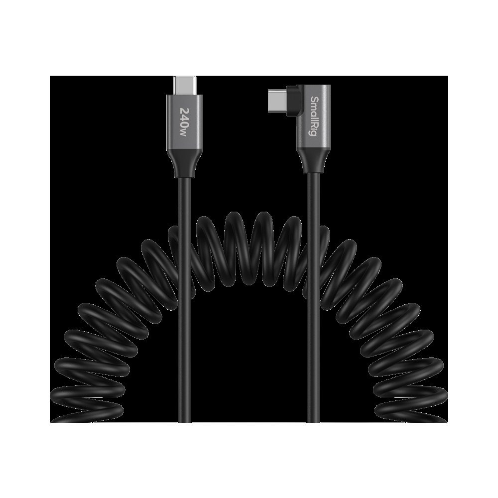 SMALLRIG SmallRig 5730 USB-C Data Cable Coiled (Straight to Angled)