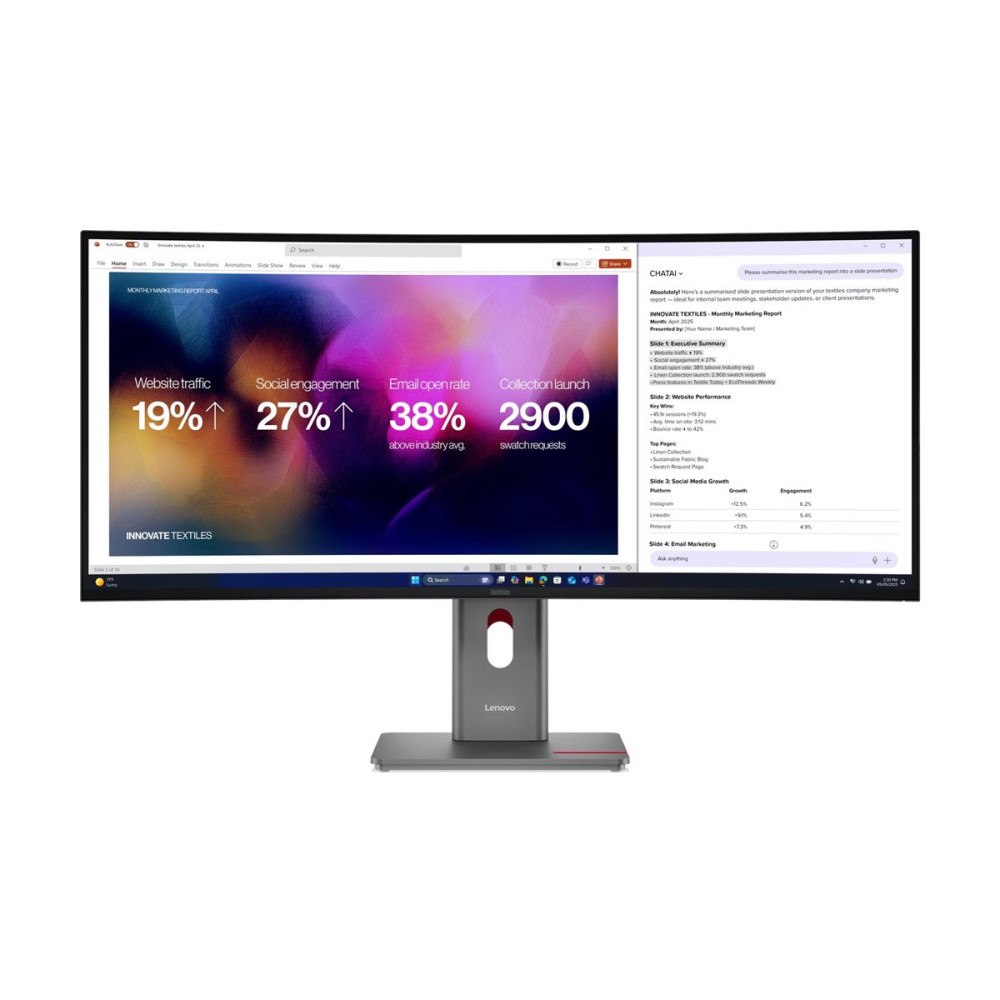 Lenovo Lenovo ThinkVision P40WD-40 - LED-skärm - böjd - 5K - 40" - HDR