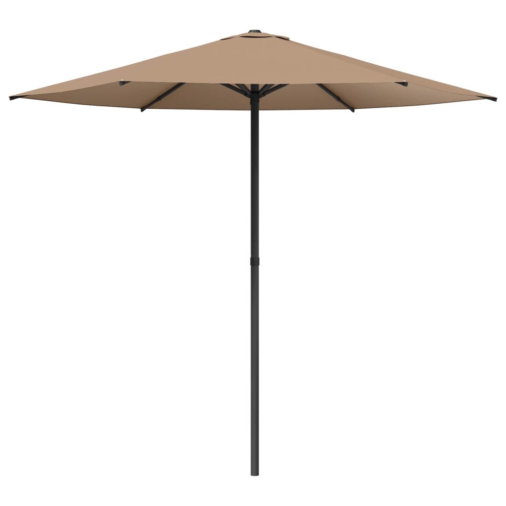 vidaXL Trädgårdsparasol 230 x 230 cm Polyester Rektangulär Taupe