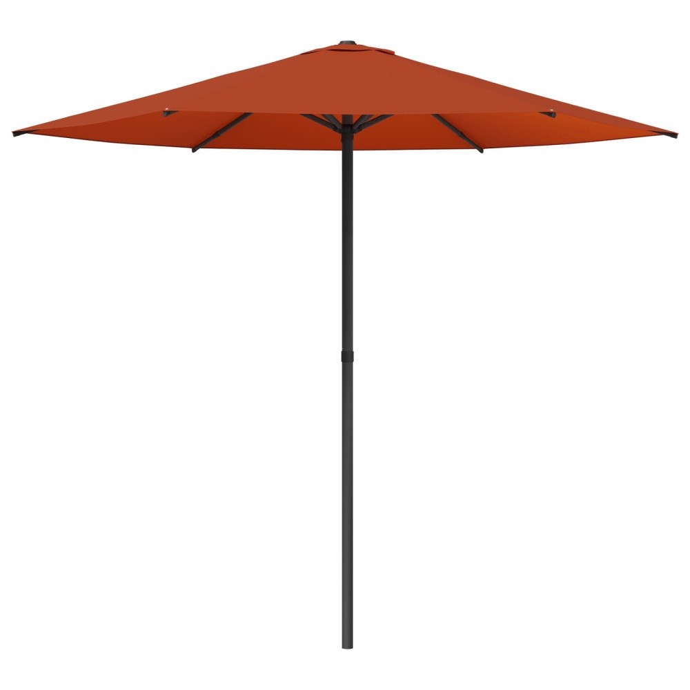 vidaXL Trädgårdsparasol 230 x 230 cm Polyester Rektangulär Terracotta