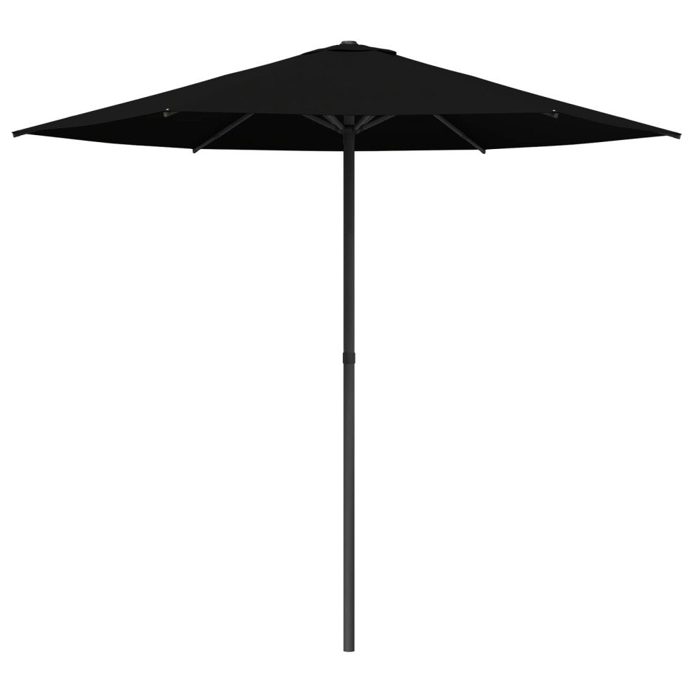 vidaXL Trädgårdsparasol 230 x 230 cm Polyester Rektangulär Svart