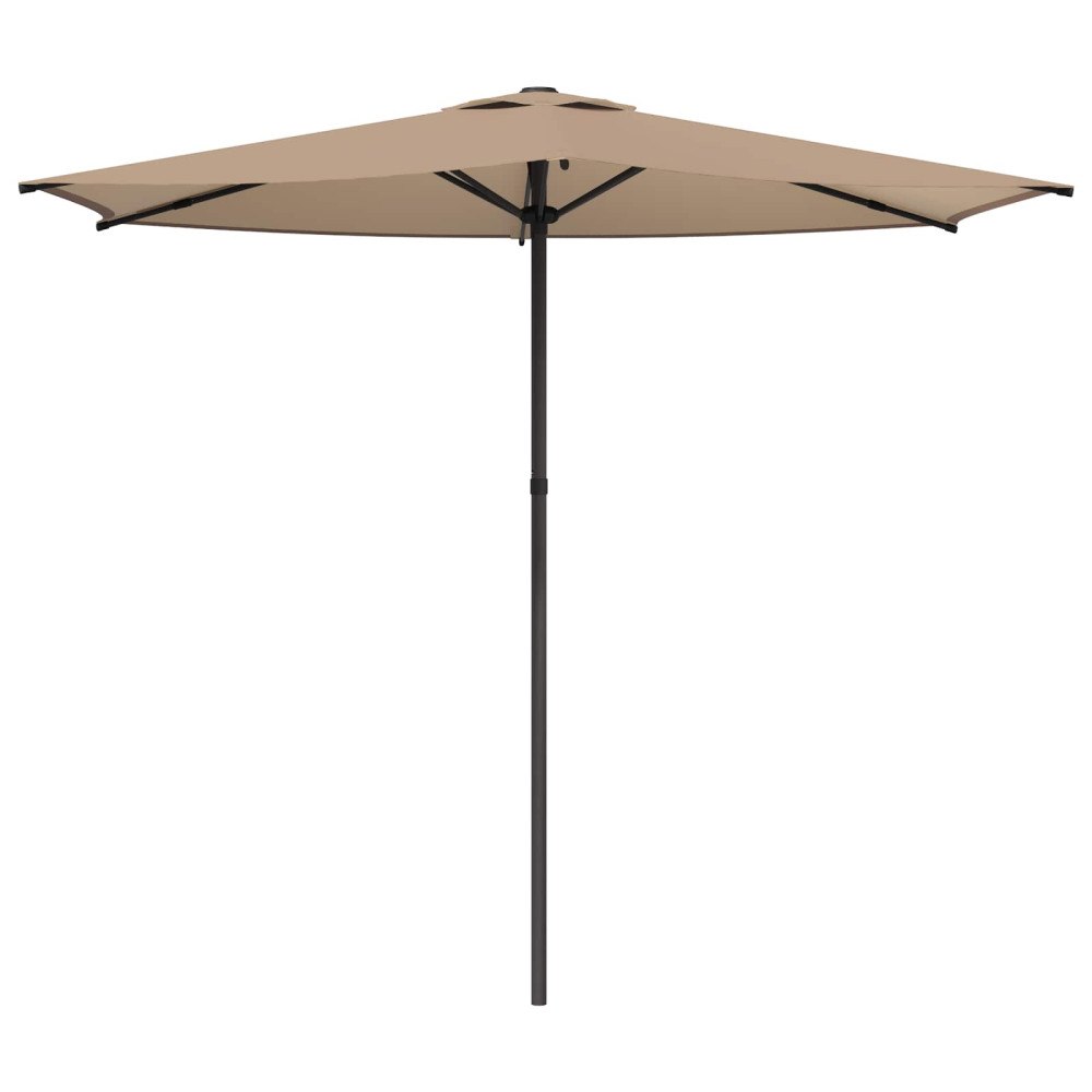 vidaXL Trädgårdsparasol 270 x 270 cm Polyester Rektangulär Taupe