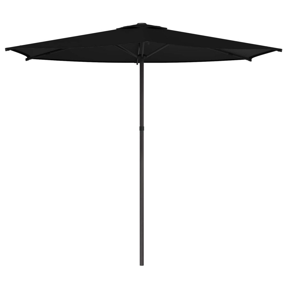 vidaXL Trädgårdsparasol 270 x 270 cm Polyester Rektangulär Svart