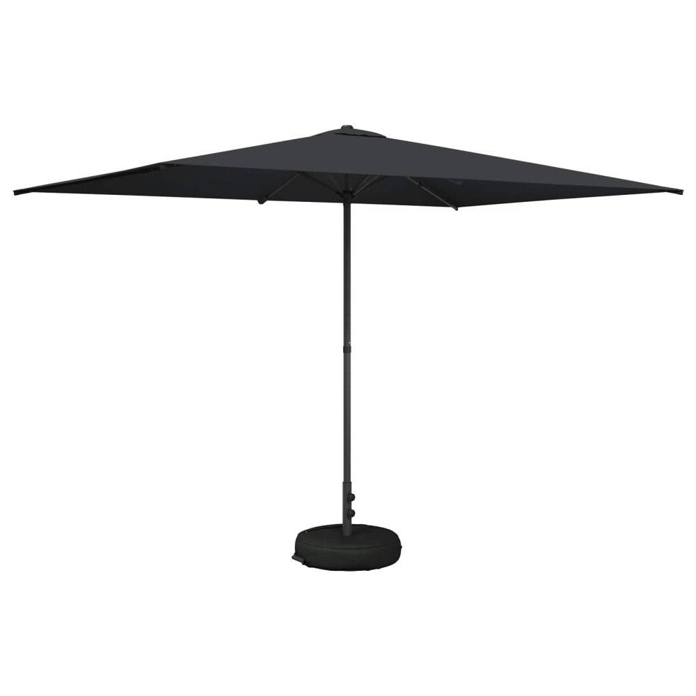vidaXL Trädgårdsparasol med Ställ 200 x 300 cm Polyester Rektangulär