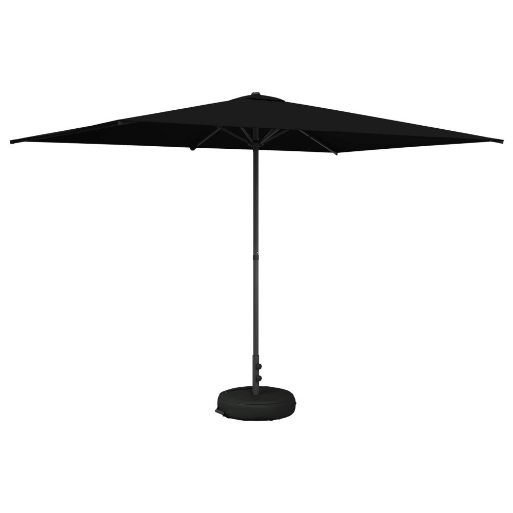 vidaXL Trädgårdsparasol med Ställ 200 x 300 cm Polyester Rektangulär
