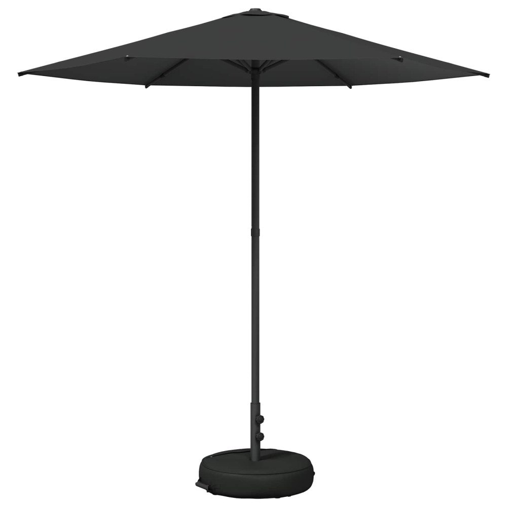 vidaXL Trädgårdsparasol med Ställ 230 x 230 cm Polyester Rektangulär