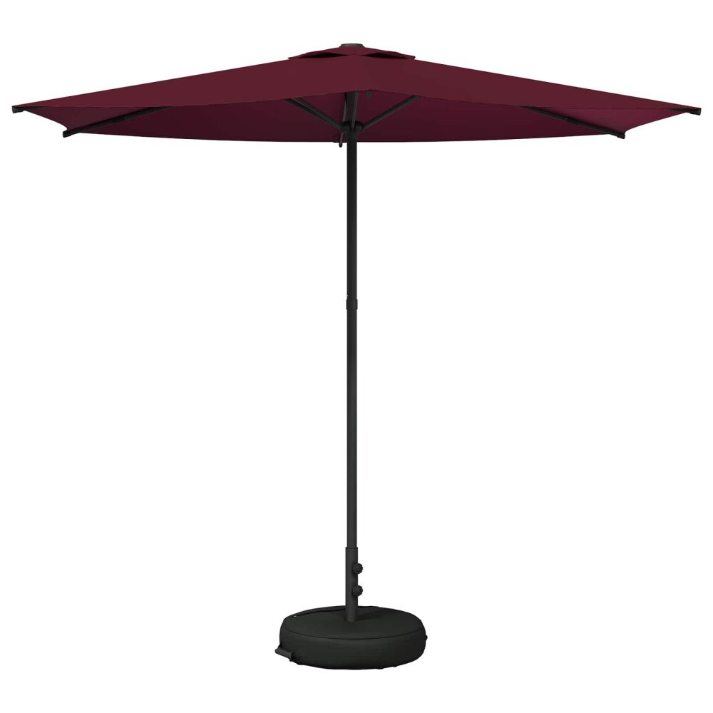 vidaXL Trädgårdsparasol med Ställ 270 x 270 cm Polyester Rektangulär