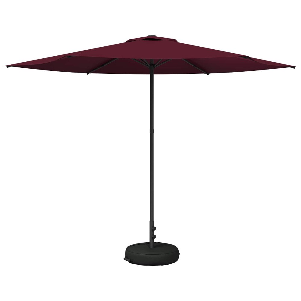 vidaXL Trädgårdsparasol med Ställ 300 x 300 cm Polyester Rektangulär