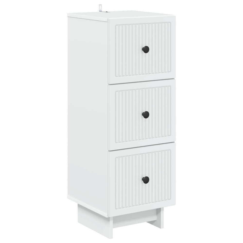 vidaXL Lådans skåp Vit 33 x 34,5 x 90 cm Konstruerat trä