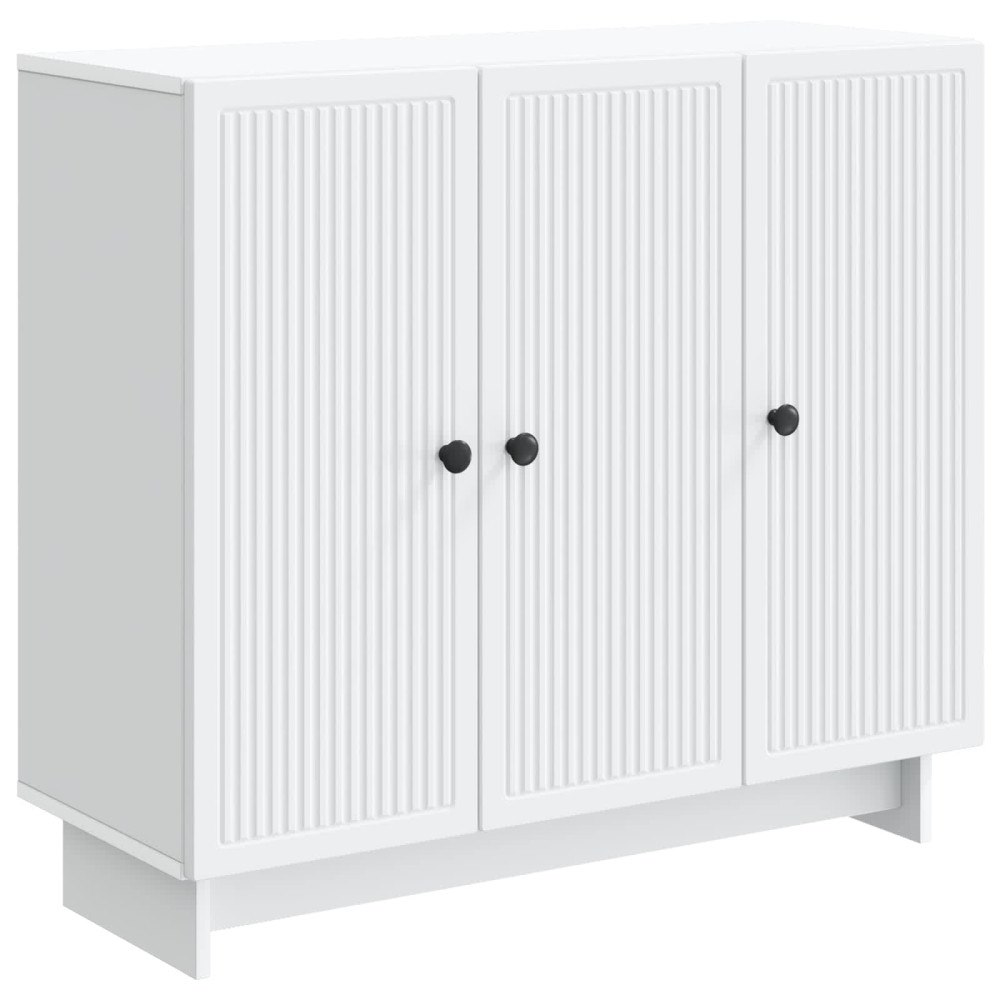 vidaXL Sideboard Vit 89 x 34,5 x 80 cm Konstruerat trä