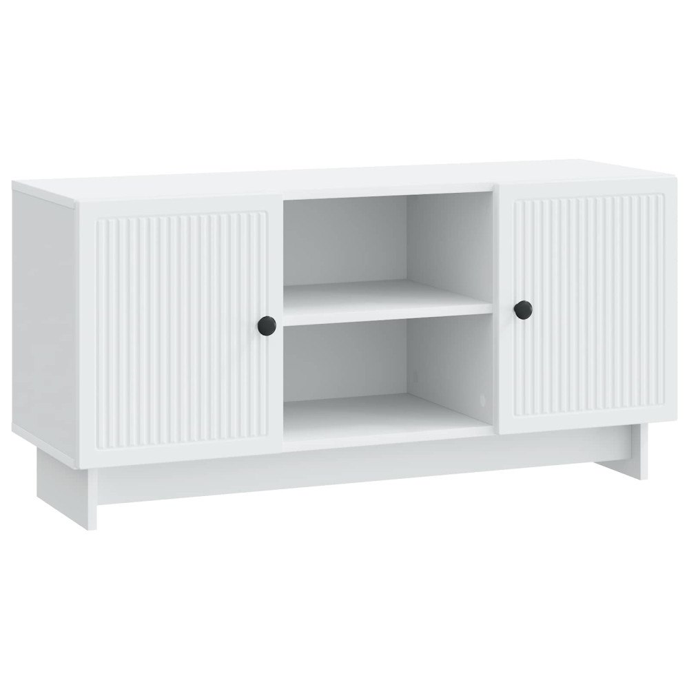 vidaXL TV-skåp 102 x 34,5 x 50 cm Vit Konstruerat trä