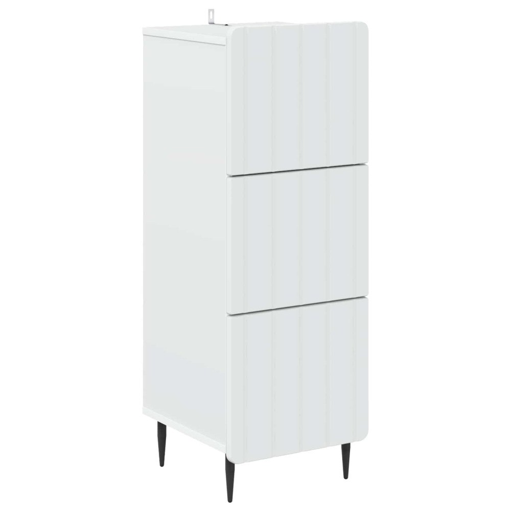vidaXL Lådans skåp Vit 33 x 34,5 x 92 cm Konstruerat trä