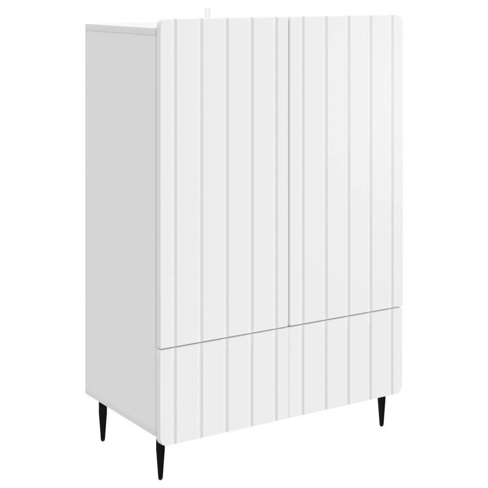 vidaXL Sideboard med låda Vit 66 x 34,5 x 97 cm Konstruerat trä