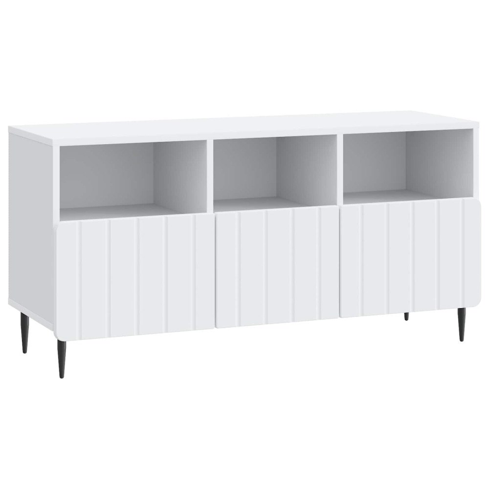 vidaXL TV-skåp med låda Vit 102 x 34,5 x 50 cm Konstruerat trä